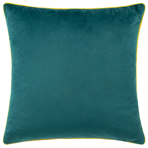 Plain Blue Cushions - Meridian Velvet Cushion Cover Teal/Cylon Paoletti
