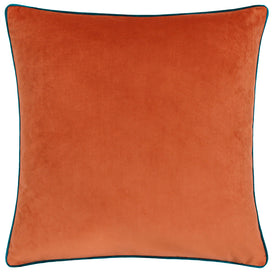 Paoletti Meridian Velvet Cushion Cover in Tiger/Teal