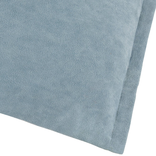 Plain Blue Cushions - Merton Rectangular Velvet Cushion Cover Dusty Blue Yard