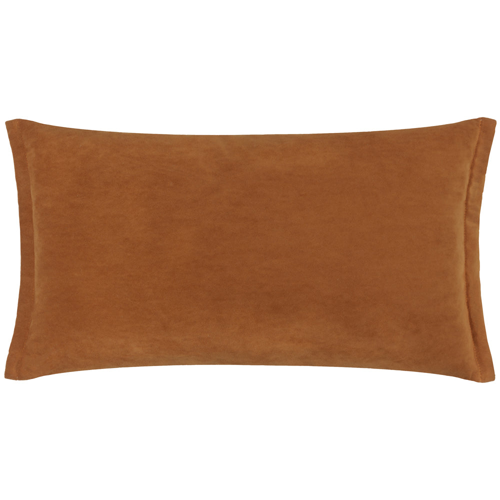 Merton Rectangular Velvet Cushion Pecan