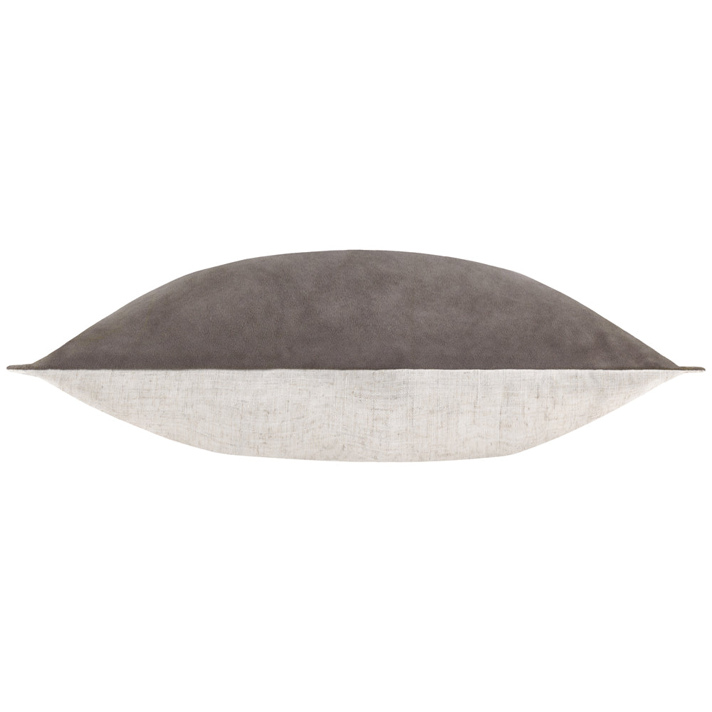 Merton Rectangular Velvet Cushion Taupe
