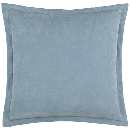 Plain Blue Cushions - Merton Square Velvet Cushion Cover Dusty Blue Yard