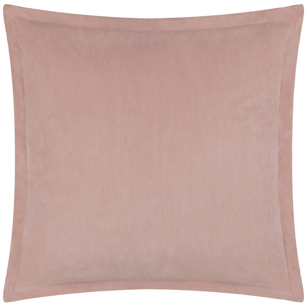 Merton Square Velvet Cushion Dusty Rose