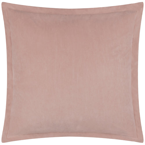 Plain Pink Cushions - Merton Square Velvet Cushion Cover Dusty Rose Yard