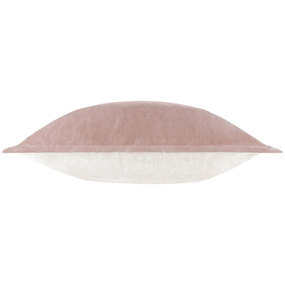 Merton Square Velvet Cushion Dusty Rose