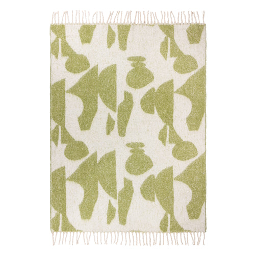 Abstract Green Throws - Meta  Throw Olive HÖEM
