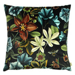 Evans Lichfield Midnight Garden Floral Square Cushion Cover in Teal