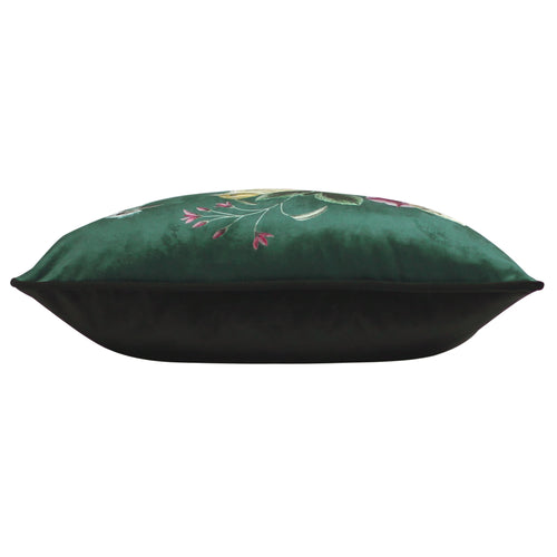 Animal Green Cushions - Midnight Garden Bird Cushion Cover Green Evans Lichfield