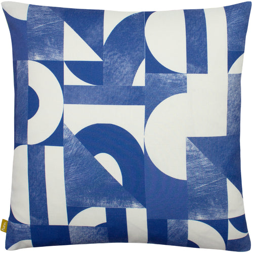 Abstract Green Cushions - Mikalo 100% Recycled Cushion Cover Lime/Cobalt furn.