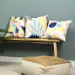 furn. Mikalo 100% Recycled Cushion Cover in Lime/Cobalt