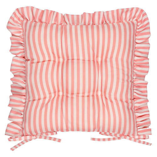 Millie Ruffle 2 Pack Indoor/Outdoor Seat Pads Pink