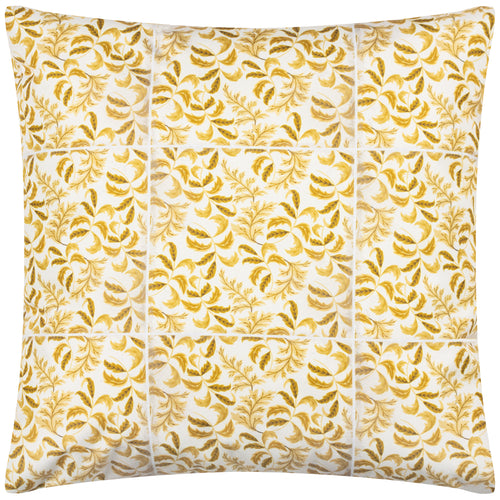Floral Yellow Cushions - Minton Tiles Outdoor Cushion Cover Saffron Paoletti