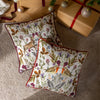 Evans Lichfield Mirrored Robin Cushion Cover in Sunset
