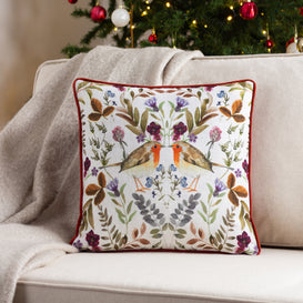 Evans Lichfield Mirrored Robin Cushion Cover in Sunset