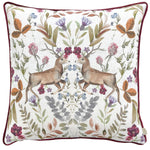 Evans Lichfield Mirrored Stag Cushion Cover in Shiraz