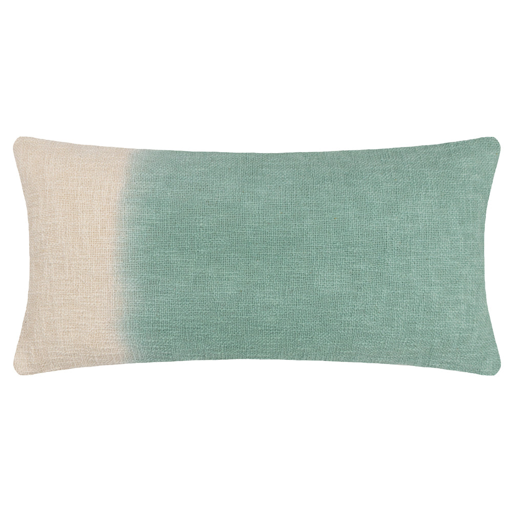 Mizu Rectangular Dip Dye Cushion Eucalyptus