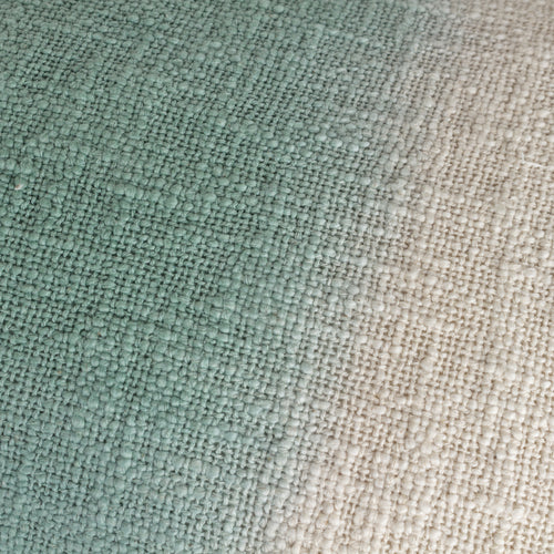 Abstract Green Cushions - Mizu Rectangular Dip Dye Cushion Cover Eucalyptus furn.