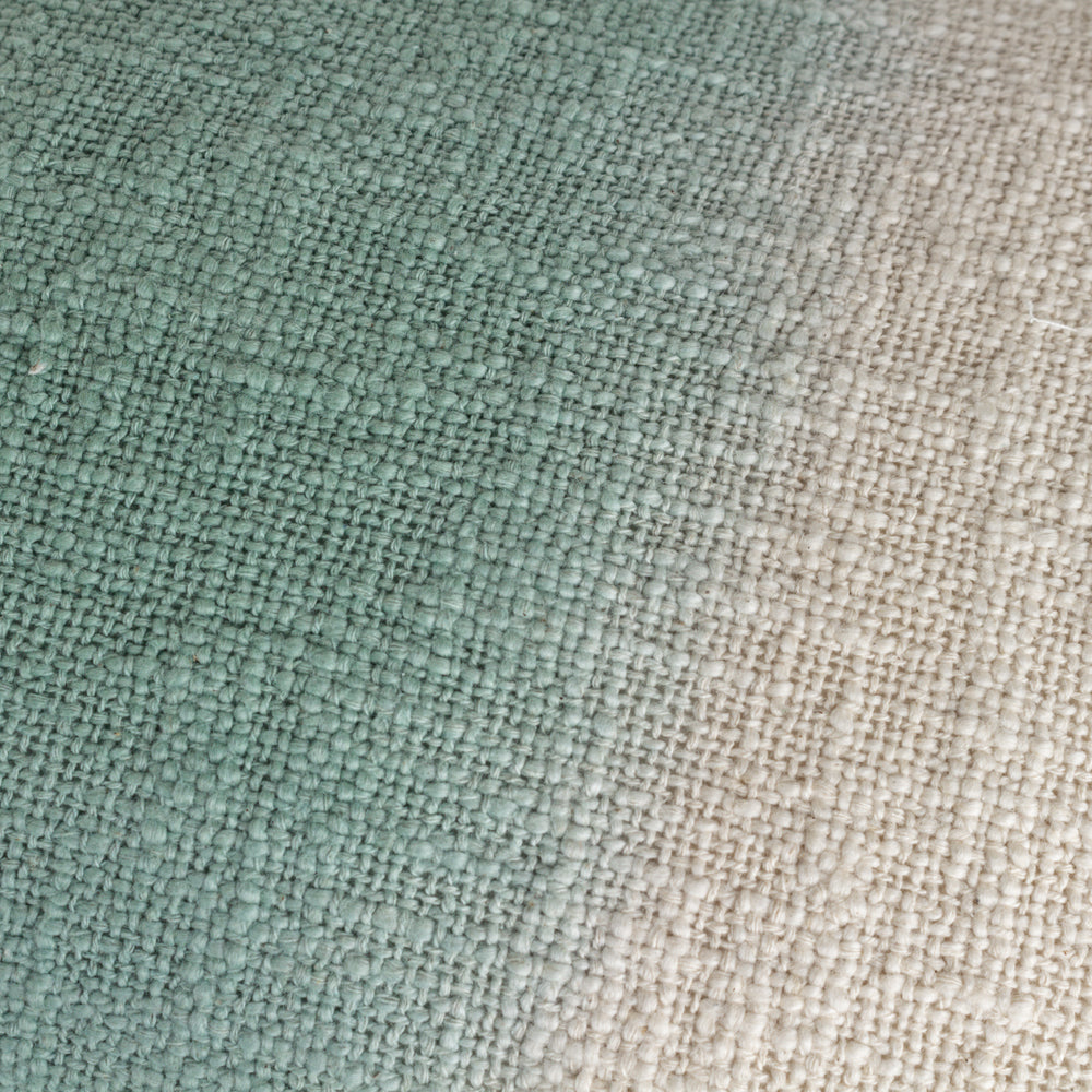 Mizu Rectangular Dip Dye Cushion Eucalyptus