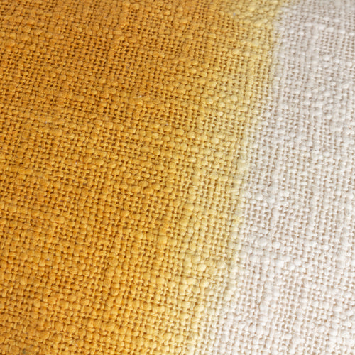 Abstract Yellow Cushions - Mizu Rectangular Dip Dye Cushion Cover Ochre furn.