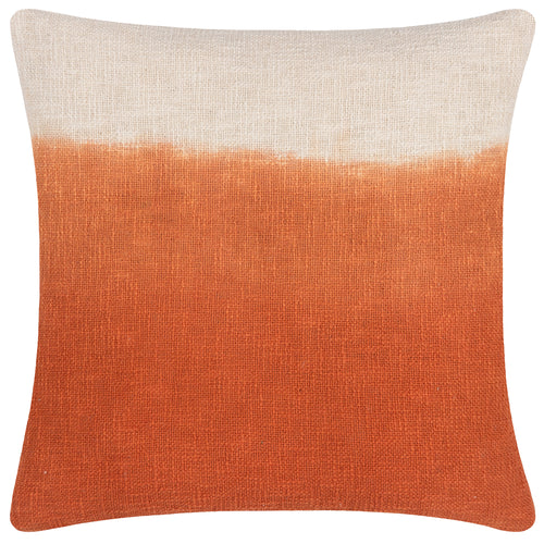 Abstract Orange Cushions - Mizu Dip Dye Cushion Cover Amber furn.