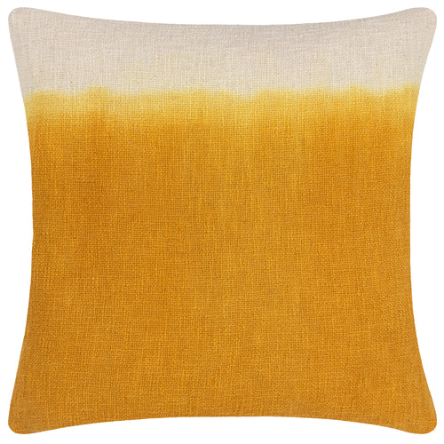 Abstract Yellow Cushions - Mizu Dip Dye Cushion Cover Ochre furn.