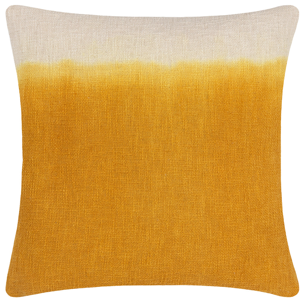 Mizu Dip Dye Cushion Ochre