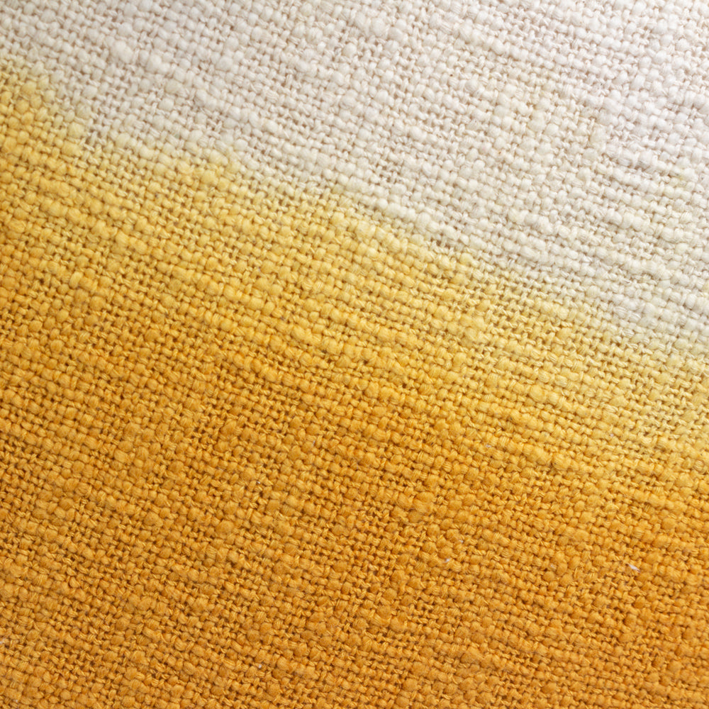 Mizu Dip Dye Cushion Ochre