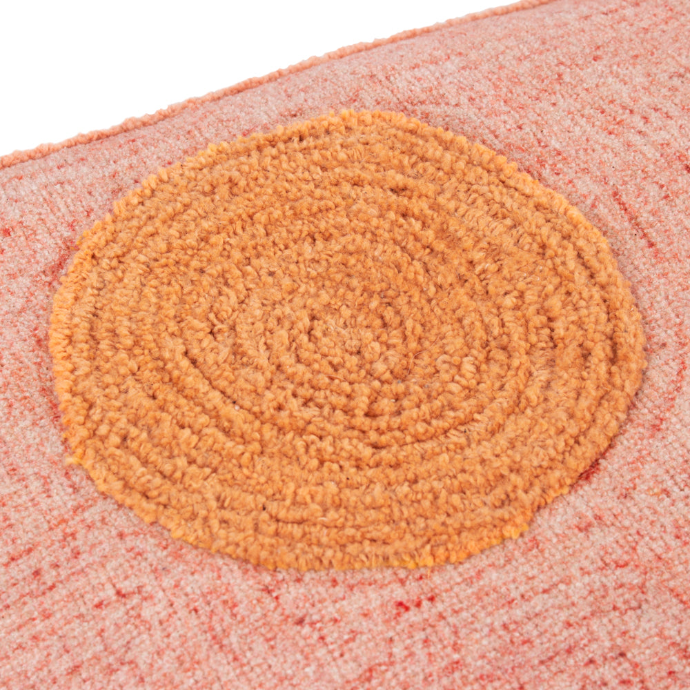 Moloko Embroidered Cushion Pink Sunset