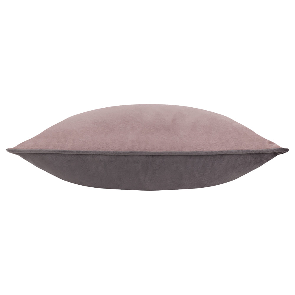 Moonlit Flight Embroidered Velvet Cushion Dusty Pink