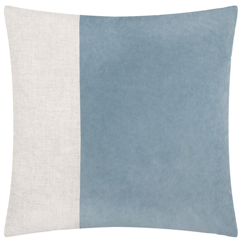 Not Applicable Blue Cushions - Morden Soft-Washed Velvet Cushion Cover Dusty Blue Yard