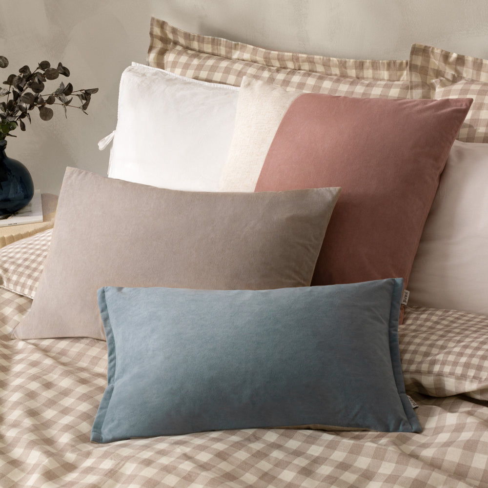 Morden Soft-Washed Velvet Cushion Dusty Rose