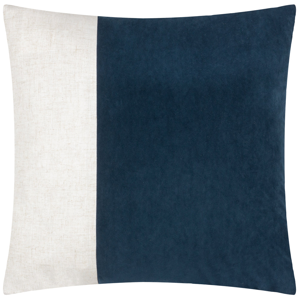 Morden Soft-Washed Velvet Cushion Indigo