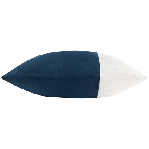 Not Applicable Blue Cushions - Morden Soft-Washed Velvet Cushion Cover Indigo Yard