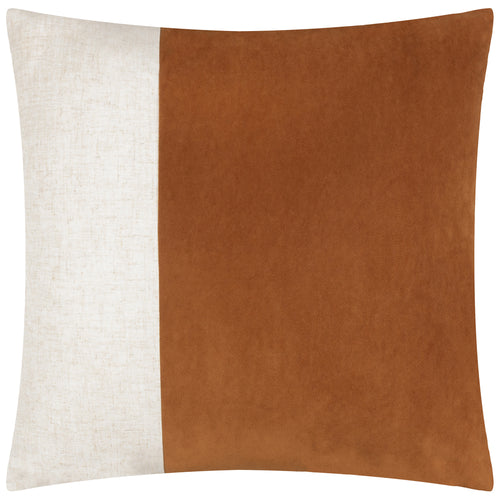 Not Applicable Orange Cushions - Morden Soft-Washed Velvet Cushion Cover Pecan Yard