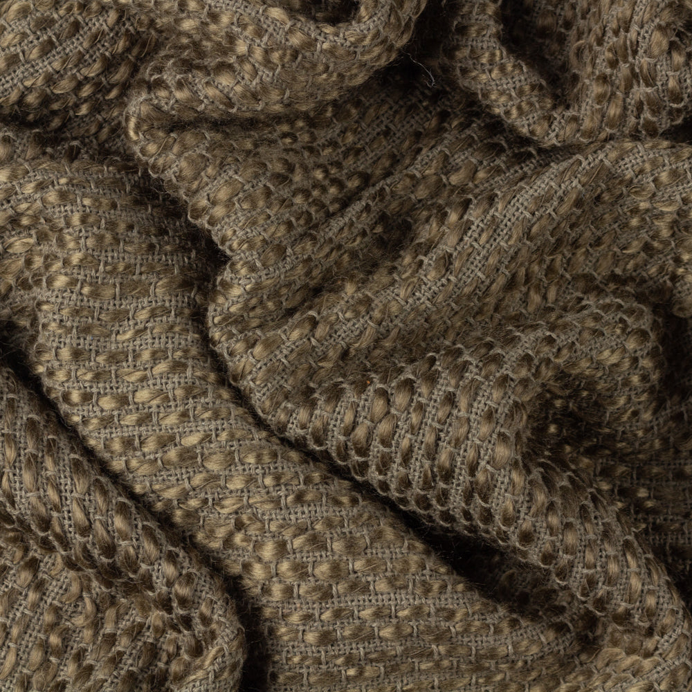Morni Woven Fringed Throw Willow