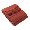 furn. Motti Woven Tufted Stripe Throw in Red Clay