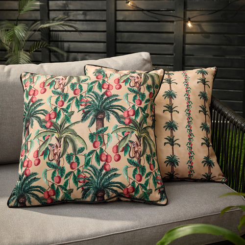 Monkey Palm Stripe Outdoor Cushion Papyrus
