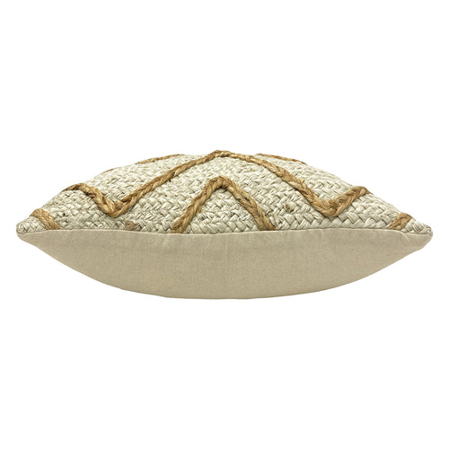 Geometric Cream Cushions - Mynu Braided Jute Cushion Cover Natural furn.