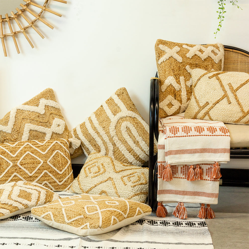 Mynu Braided Jute Cushion Natural