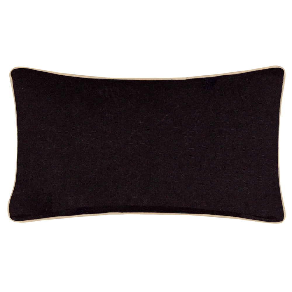 Mirrored Zebra Embroidered Cushion Multicolour