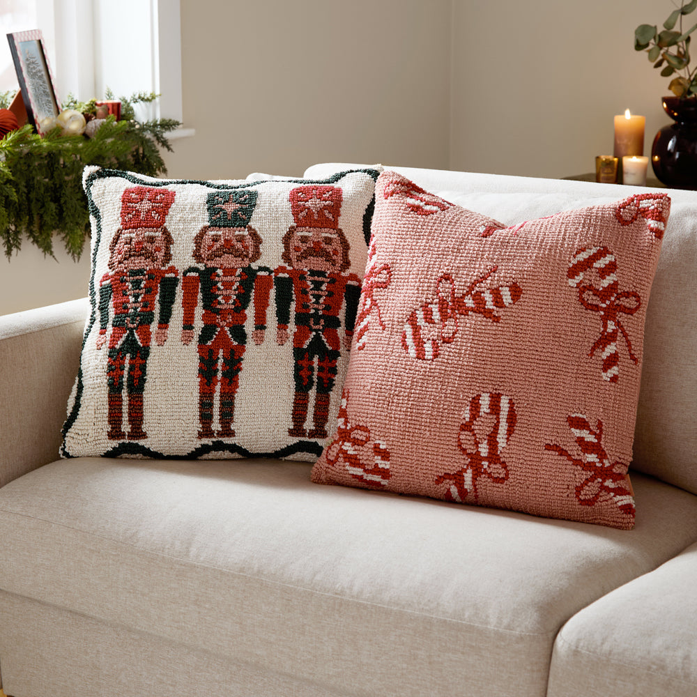 Nutcracker Trio Tufted Cushion Multicolour