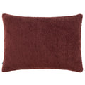 Paoletti Nellim Rectangular Boucle Textured Cushion Cover in Marsala Red
