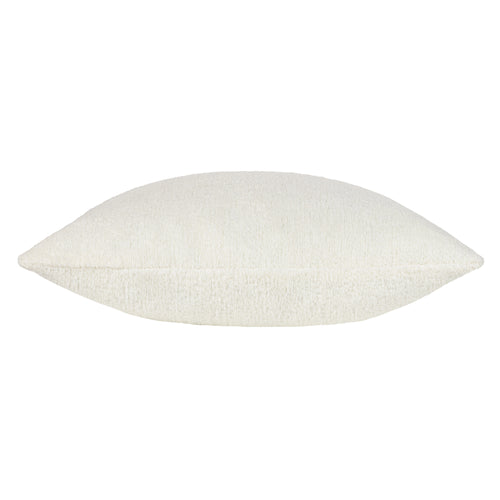 Plain Cream Cushions - Nellim Square Boucle Textured  Cushion Cover Ecru Paoletti