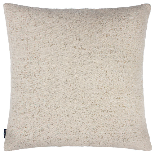 Plain Beige Cushions - Nellim Square Boucle Textured  Cushion Cover Natural Paoletti