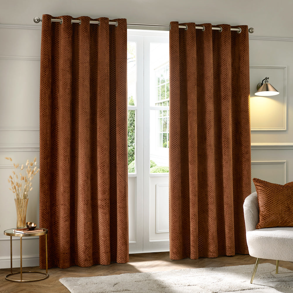 Neptune Velvet Cushion Copper