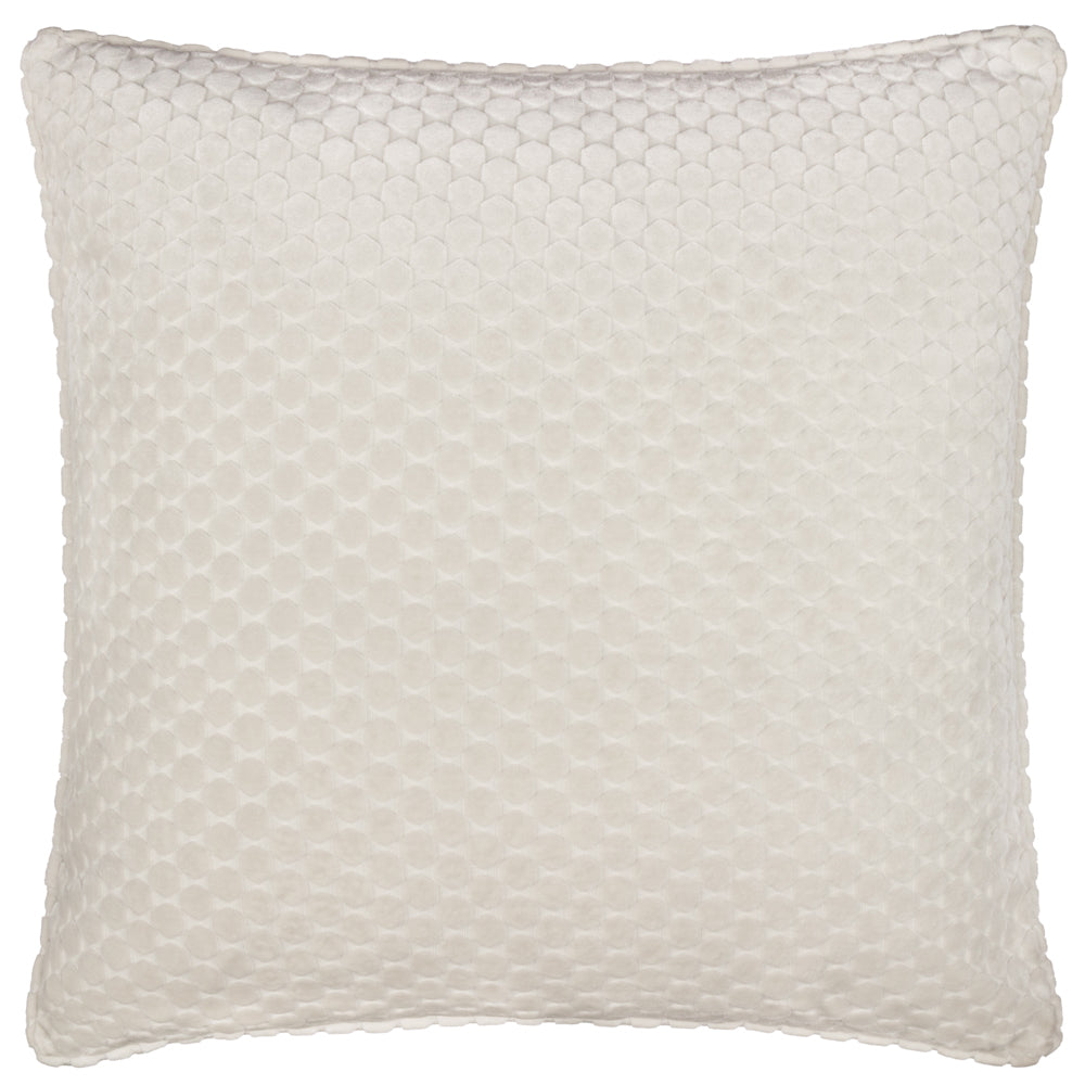 Neptune Velvet Cushion Ivory