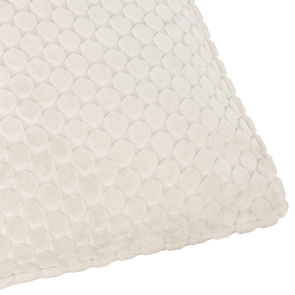 Neptune Velvet Cushion Ivory