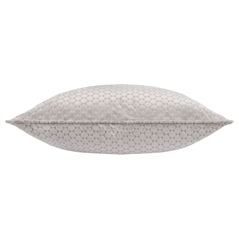 Neptune Velvet Cushion Silver