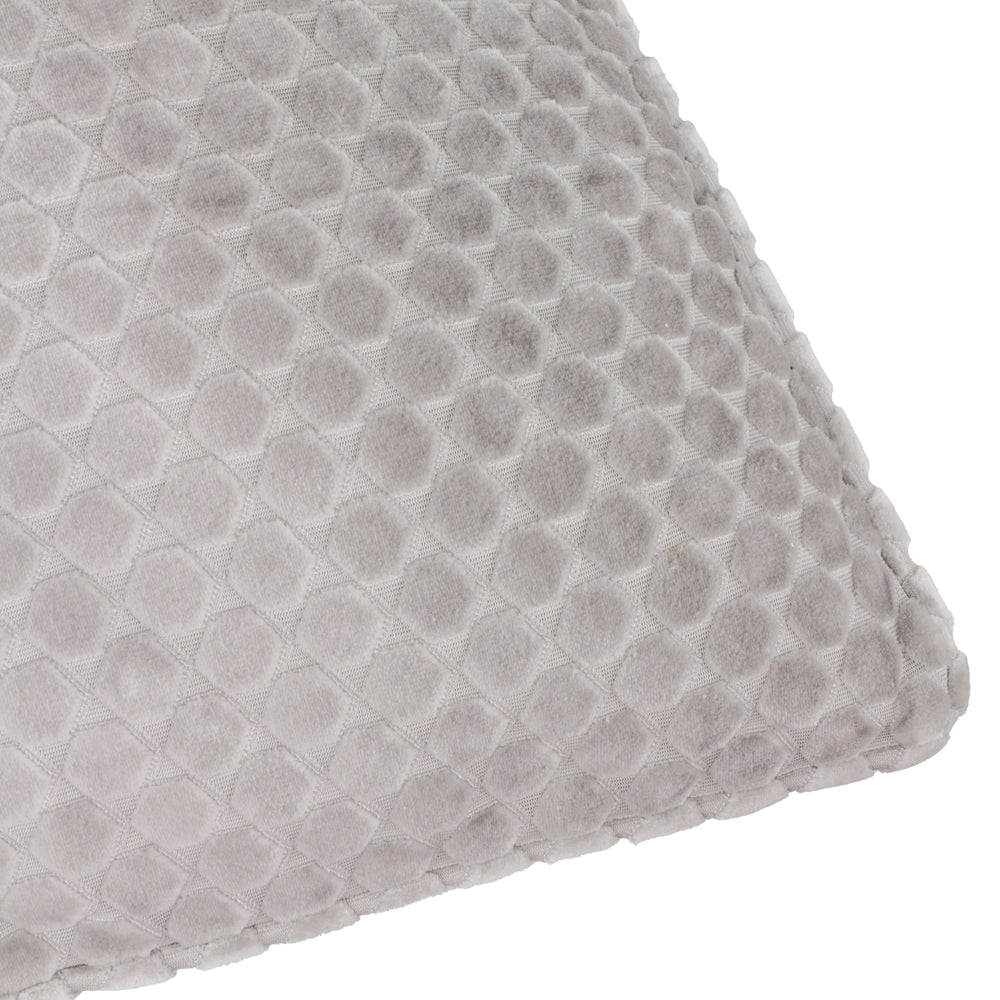 Neptune Velvet Cushion Silver