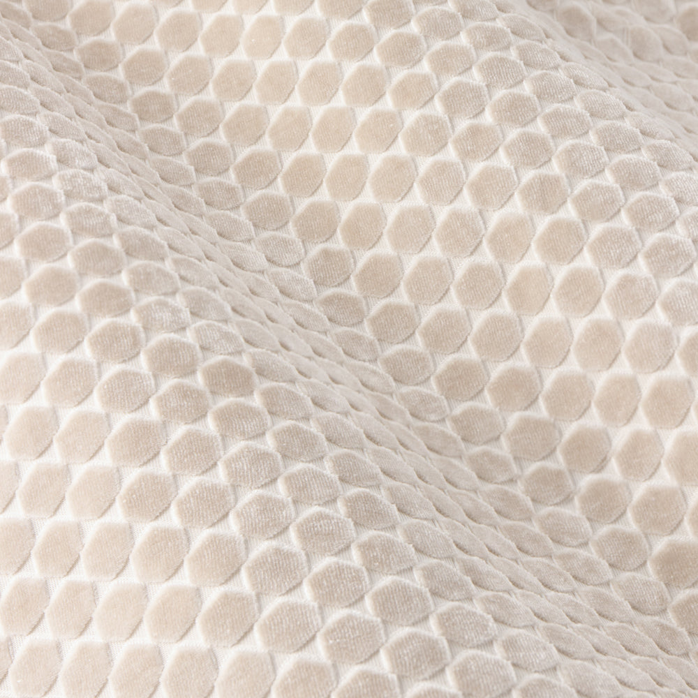Neptune Fully Lined Velvet Eyelet Curtains Champagne
